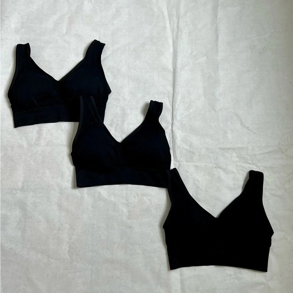 3-Pack Seamless Sports Bra Wirefree Yoga Bra with Removable Pads Medium NWT - Picture 7 of 9